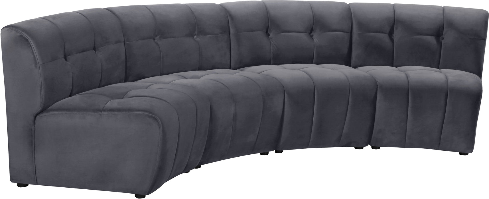 Limitless Velvet 4pc. Modular Sectional - Sterling House Interiors