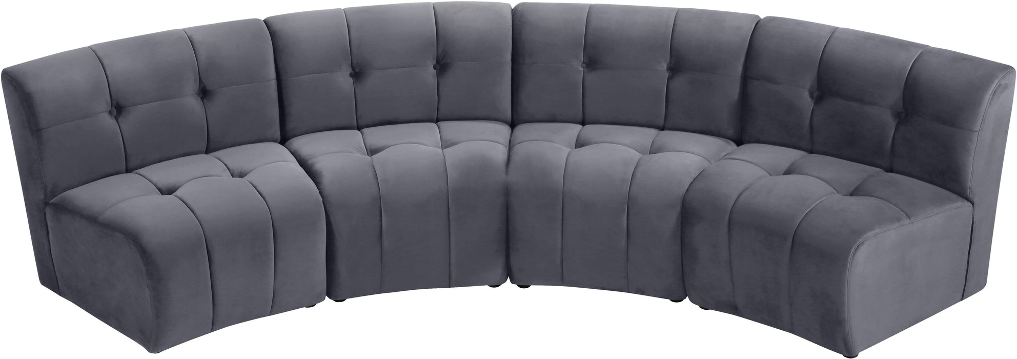 Limitless Velvet 4pc. Modular Sectional - Sterling House Interiors