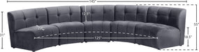 Limitless Velvet 5pc. Modular Sectional - Sterling House Interiors