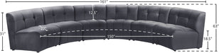 Limitless Velvet 6pc. Modular Sectional - Sterling House Interiors