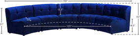 Limitless Velvet 5pc. Modular Sectional - Sterling House Interiors