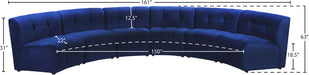 Limitless Velvet 6pc. Modular Sectional - Sterling House Interiors