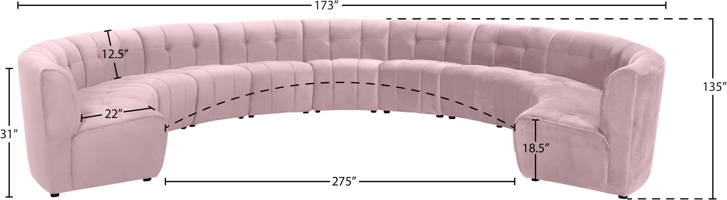 Limitless Velvet 11pc. Modular Sectional - Sterling House Interiors