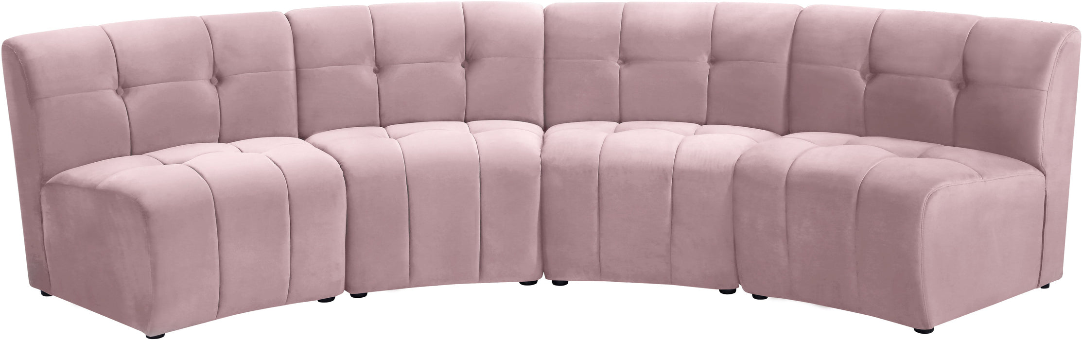 Limitless Velvet 4pc. Modular Sectional - Sterling House Interiors