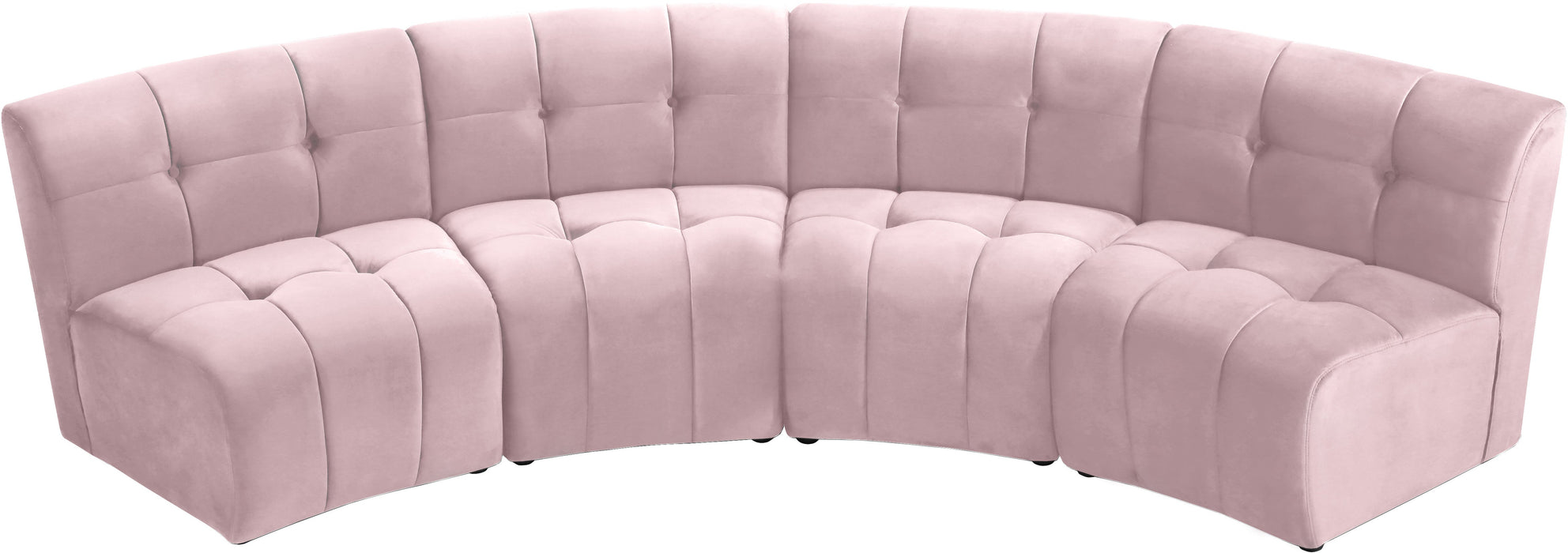 Limitless Velvet 4pc. Modular Sectional - Sterling House Interiors