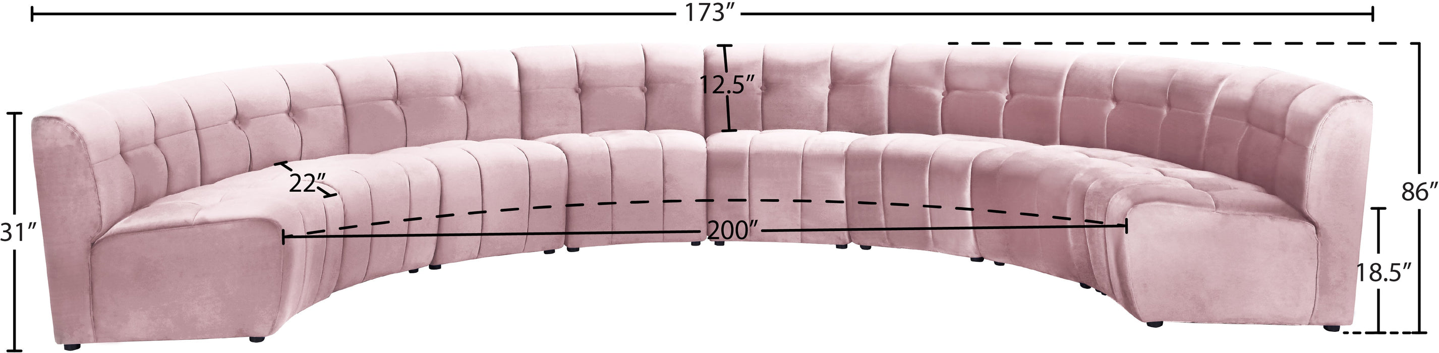 Limitless Velvet 8pc. Modular Sectional - Sterling House Interiors