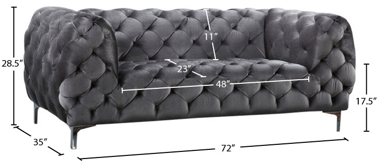 Mercer Velvet Loveseat - Sterling House Interiors