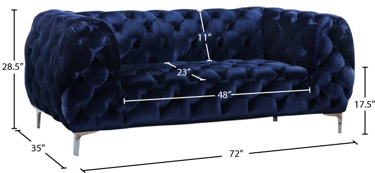 Mercer Velvet Loveseat - Sterling House Interiors