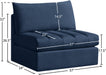 Jacob Velvet Armless - Sterling House Interiors