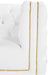 Michelle White Faux Leather Sofa - Sterling House Interiors