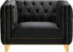 Michelle Black Velvet Chair - Sterling House Interiors