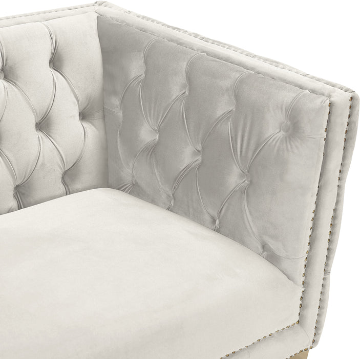 Michelle Pink Velvet Loveseat - Sterling House Interiors