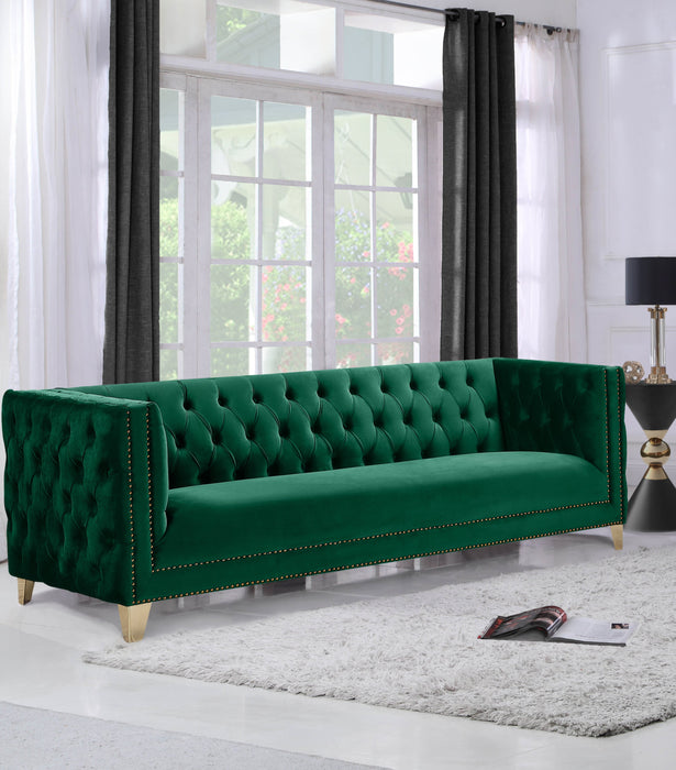 Michelle Black Velvet Sofa - Sterling House Interiors