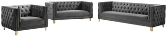 Michelle Black Velvet Chair - Sterling House Interiors