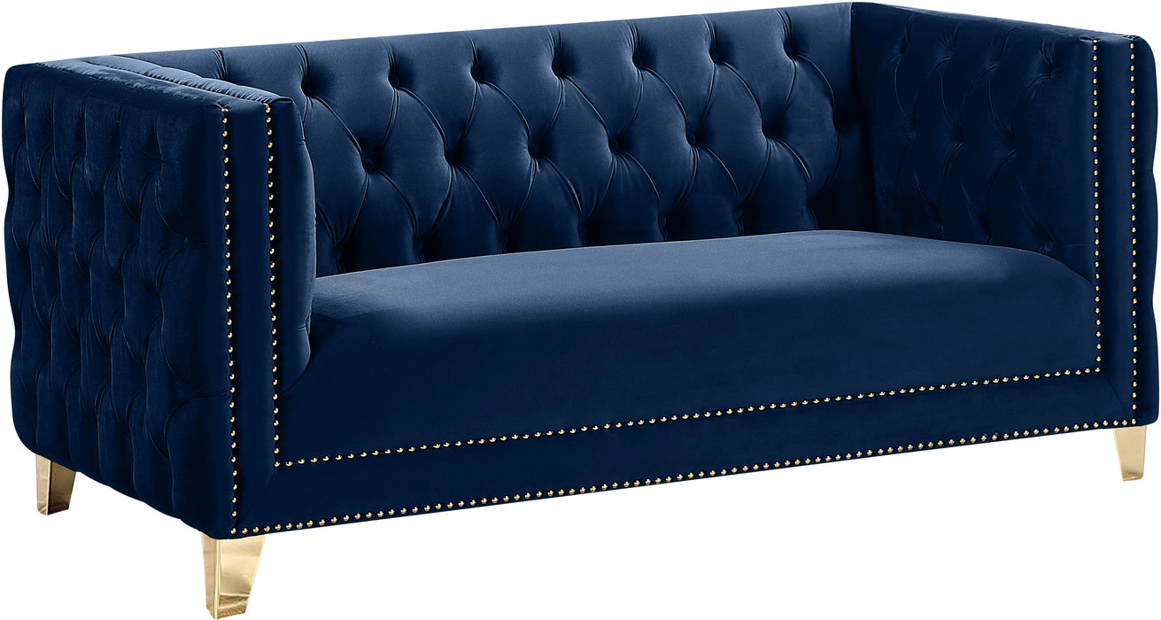 Michelle Pink Velvet Loveseat - Sterling House Interiors