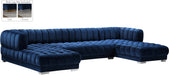 Gwen Velvet 3pc. Sectional (3 Boxes) - Sterling House Interiors