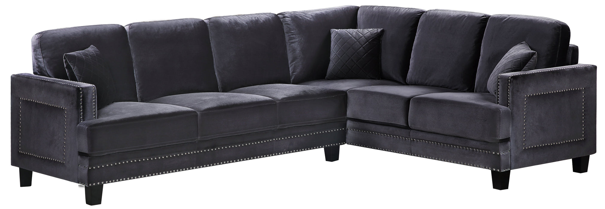 Ferrara Velvet 2Pc. Sectional - Sterling House Interiors