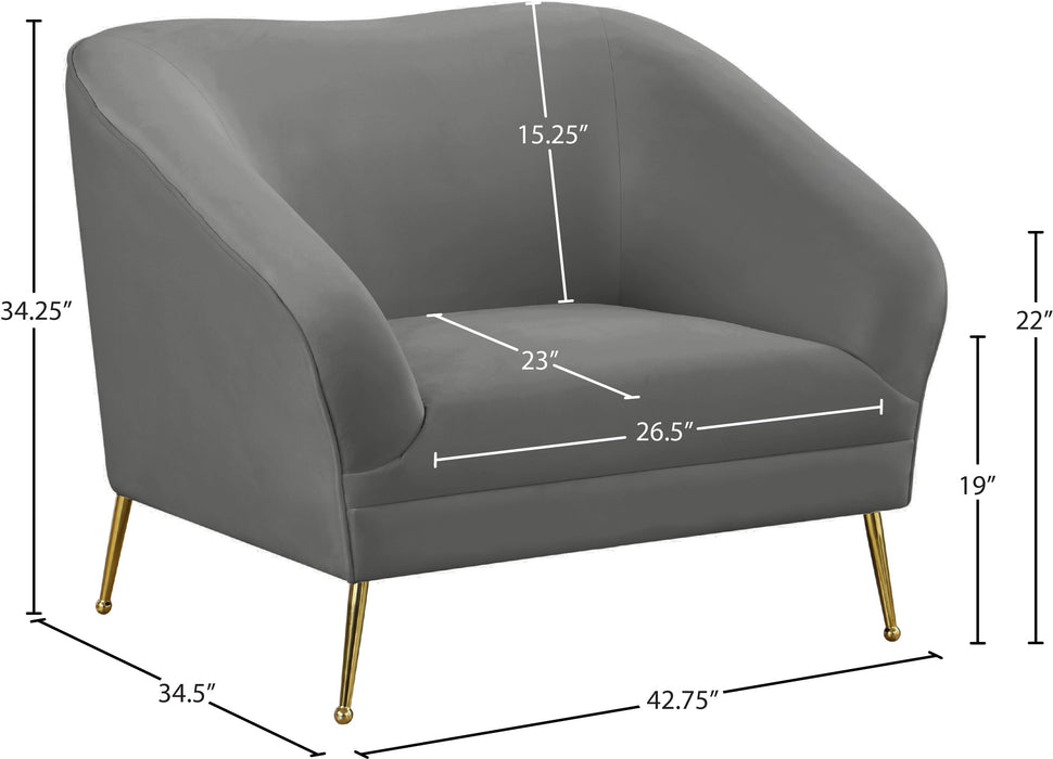 Hermosa Velvet Chair - Sterling House Interiors