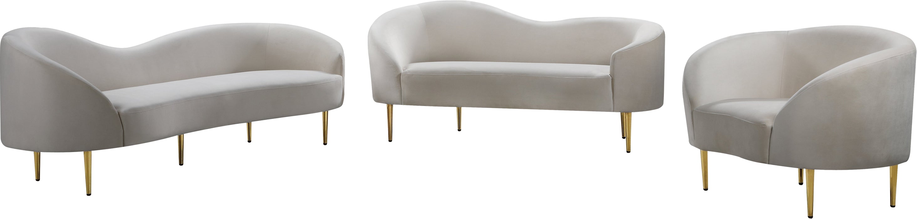 Ritz Velvet Loveseat - Sterling House Interiors