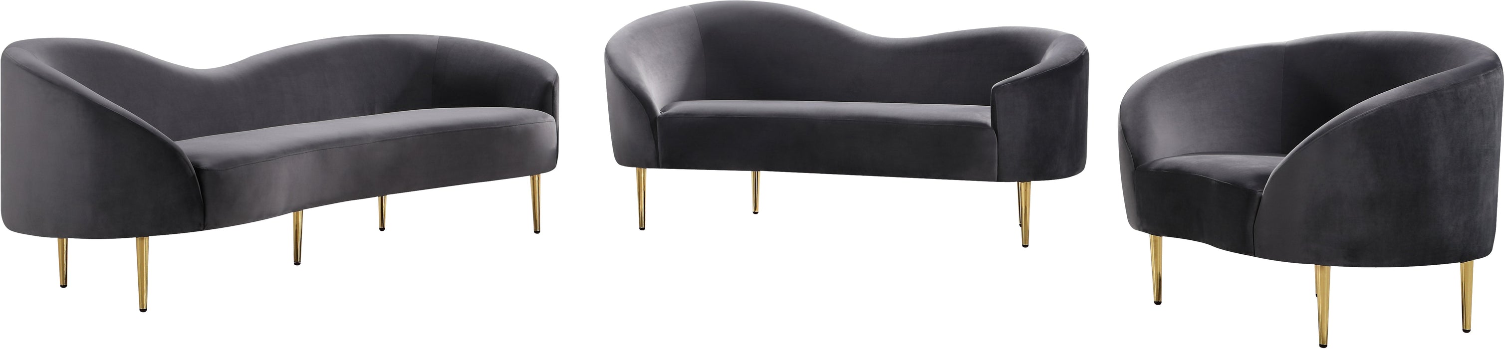 Ritz Velvet Loveseat - Sterling House Interiors