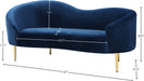 Ritz Velvet Loveseat - Sterling House Interiors