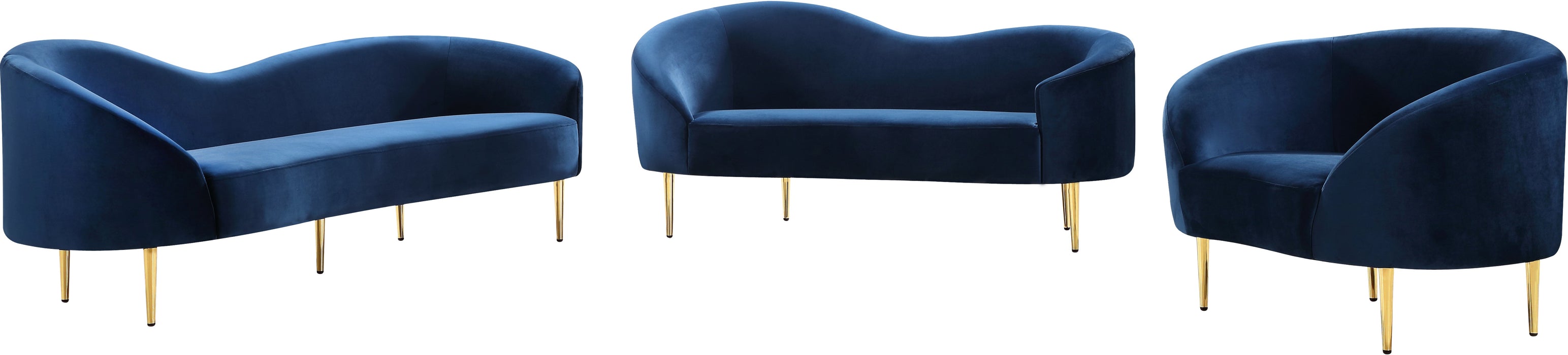 Ritz Velvet Loveseat - Sterling House Interiors