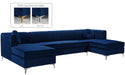 Graham Velvet 3pc. Sectional - Sterling House Interiors