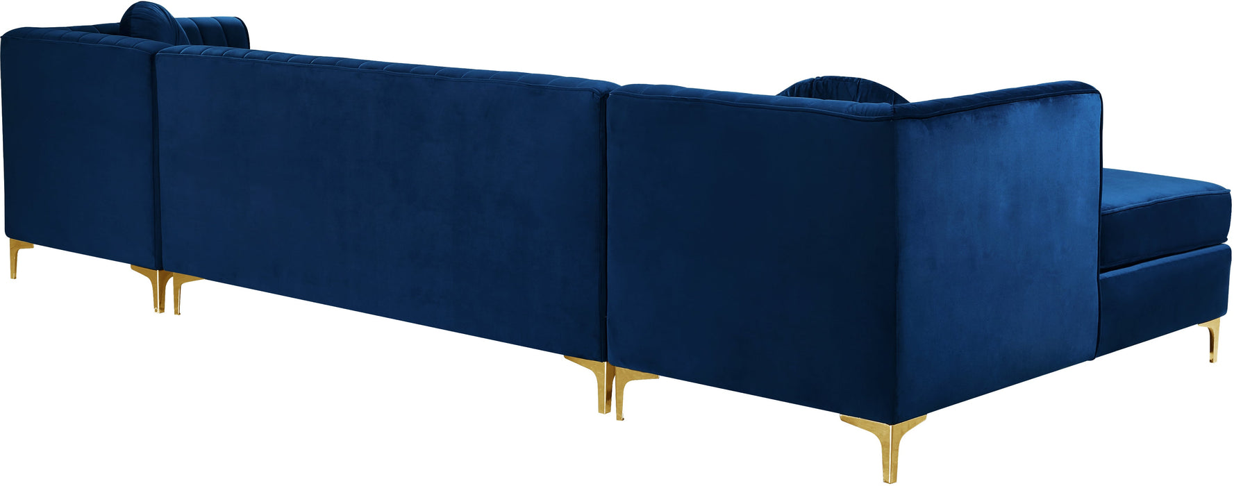 Graham Velvet 3pc. Sectional - Sterling House Interiors