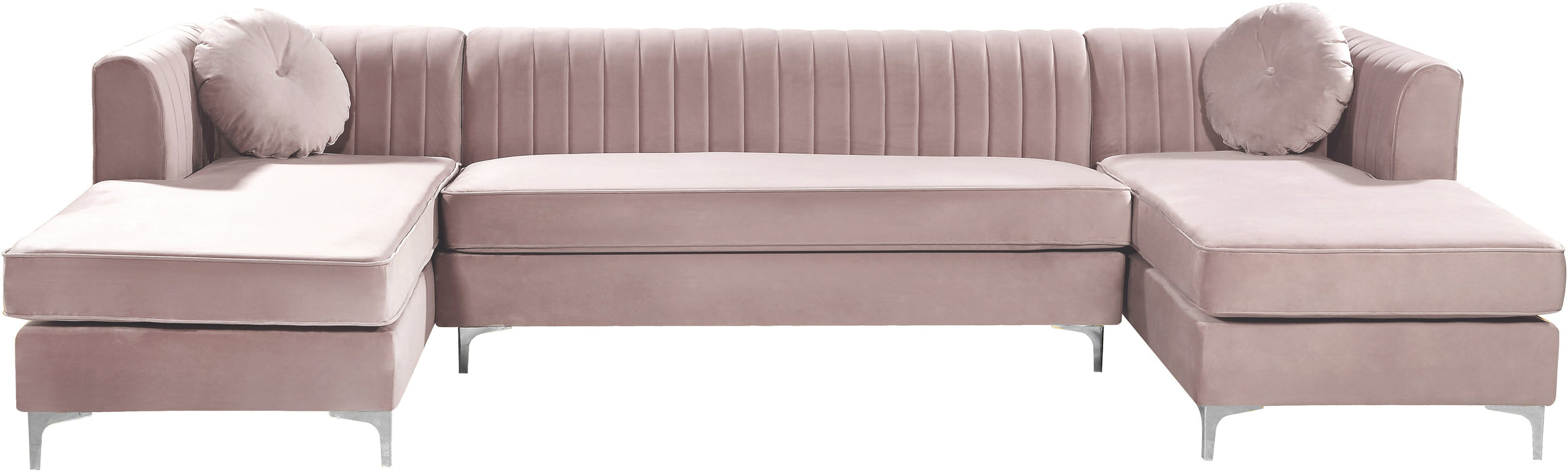 Graham Velvet 3pc. Sectional - Sterling House Interiors