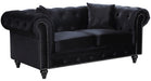 Chesterfield Linen Loveseat - Sterling House Interiors