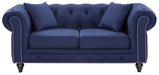 Chesterfield Linen Loveseat - Sterling House Interiors