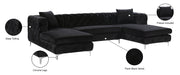 Gail Velvet 3pc. Sectional - Sterling House Interiors