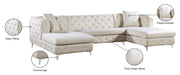 Gail Velvet 3pc. Sectional - Sterling House Interiors