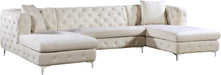 Gail Velvet 3pc. Sectional - Sterling House Interiors