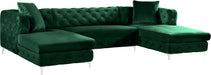 Gail Velvet 3pc. Sectional - Sterling House Interiors