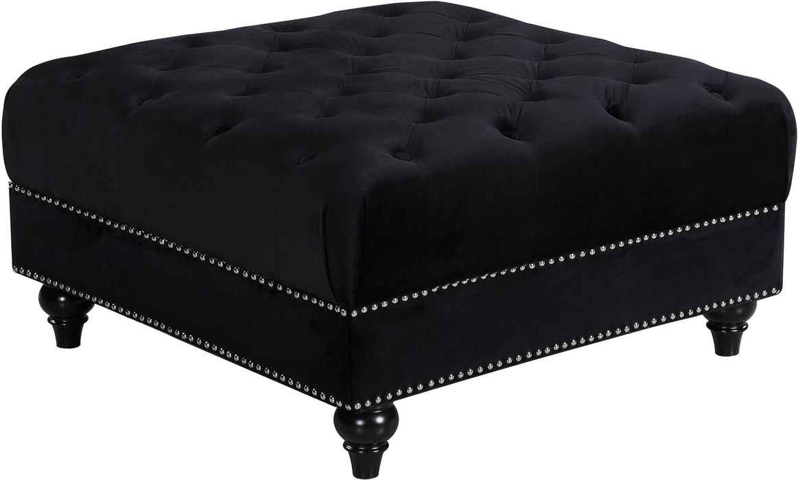 Sabrina Velvet Ottoman - Sterling House Interiors