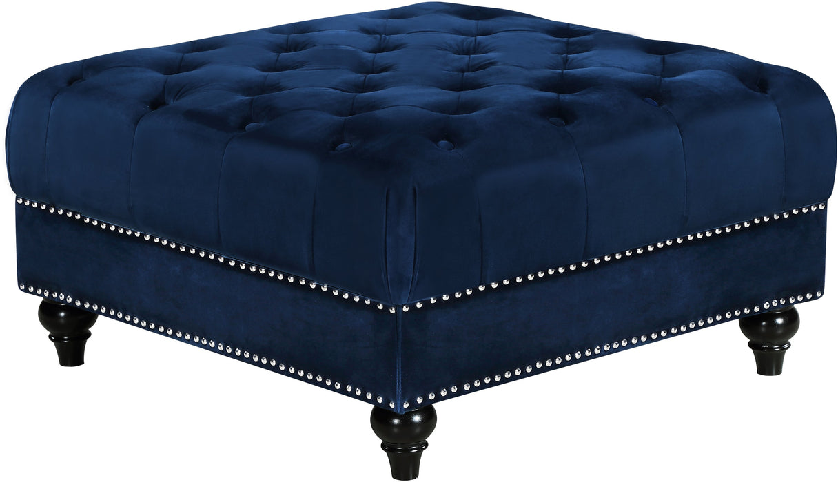 Sabrina Velvet Ottoman - Sterling House Interiors