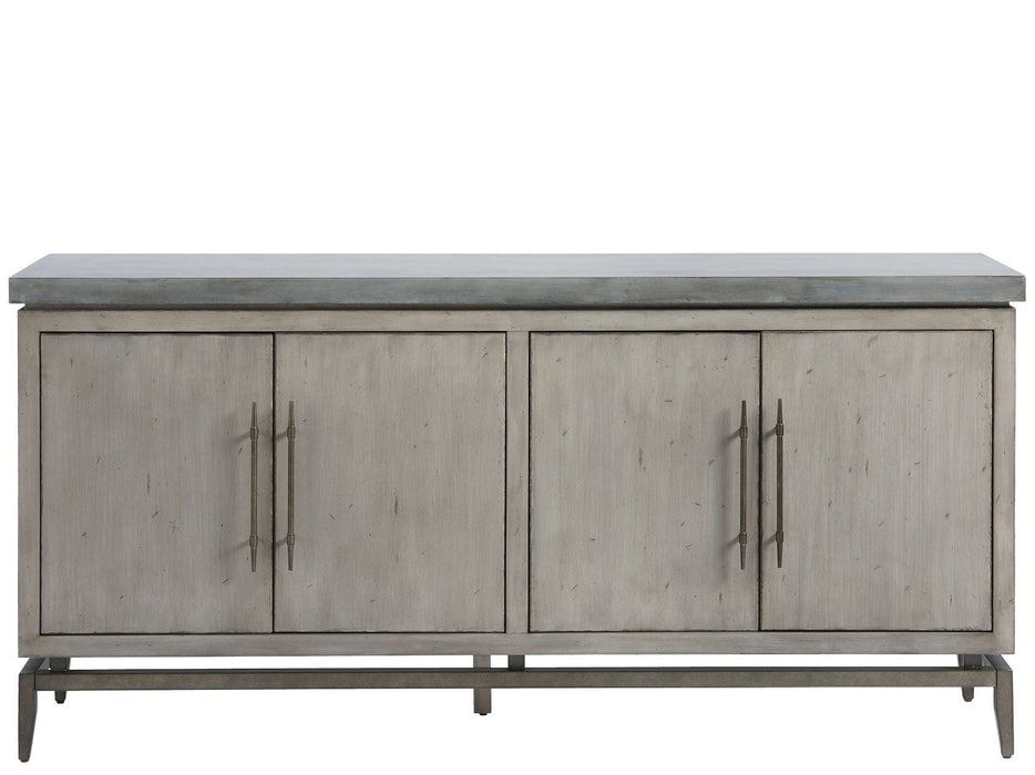 Curated Sebastian Entertainment Console Dark Gray