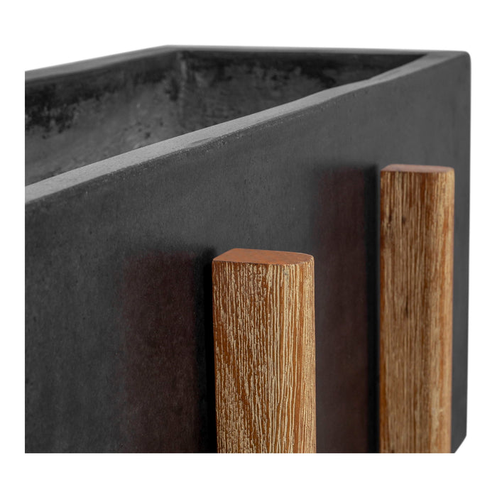 Atlantic Rectangular Planter Gray