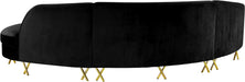 Serpentine Velvet Sectional - Sterling House Interiors