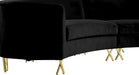 Serpentine Velvet Sectional - Sterling House Interiors