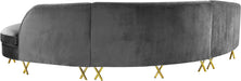 Serpentine Velvet Sectional - Sterling House Interiors