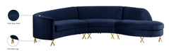 Serpentine Velvet Sectional - Sterling House Interiors