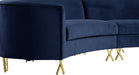 Serpentine Velvet Sectional - Sterling House Interiors