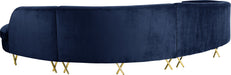 Serpentine Velvet Sectional - Sterling House Interiors