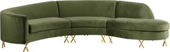 Serpentine Velvet Sectional - Sterling House Interiors