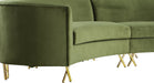 Serpentine Velvet Sectional - Sterling House Interiors
