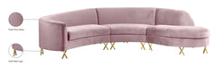 Serpentine Velvet Sectional - Sterling House Interiors
