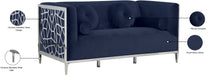 Opal Velvet Loveseat - Sterling House Interiors