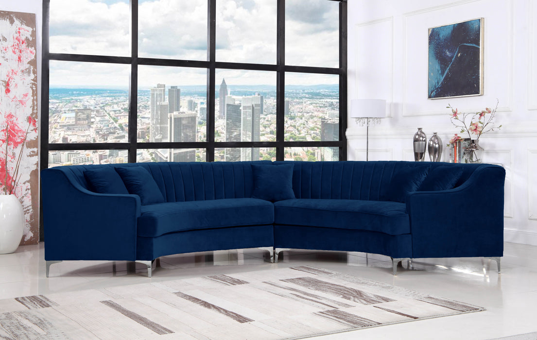 Jackson Velvet Sectional - Sterling House Interiors